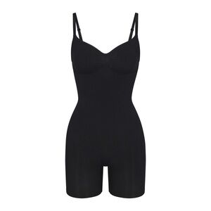 Skims Mid-thigh Sculpting Bodysuit, Small, Onyx